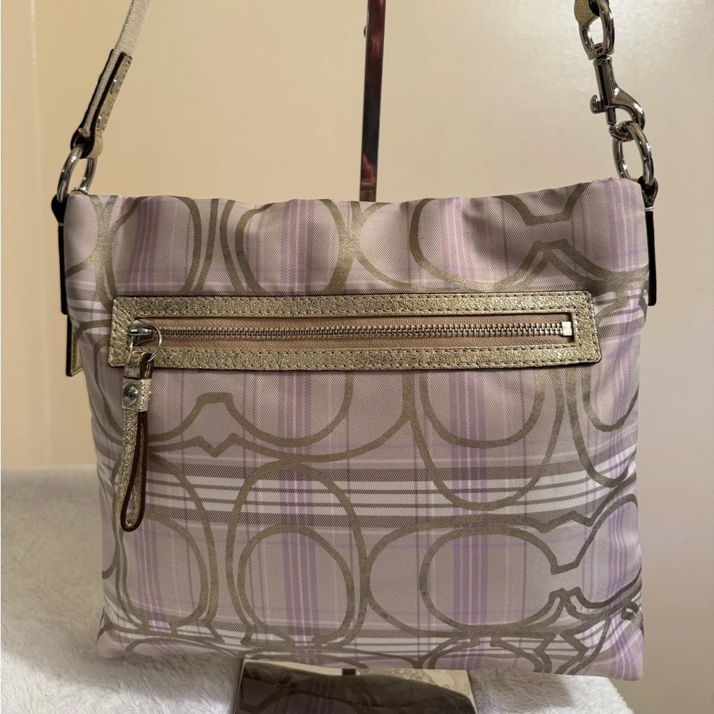 Coach Plaid Shoulder Bag - Picture 2 of 15